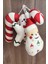 4'lü Yılbaşı Ağaç Süsü Charm Peluş 12 cm 1