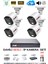 Ip Güvenlik Kamera Seti 4 Kameralı Sesli 4mp Gece Renkli Su Geçirmez IP5515S 250GB 2
