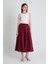 Bordo Cep Detay Mevlana Midi Etek 3950 1