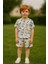 Erkek Çocuk Dino %100 Pamuk Kısa Kollu Pijama Takımı (3-4 Yaş 8-9 Yaş) 1