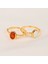 Gümüş Yüzük - Opal Taşlı Oval Kesim Boğumlu Tektaş Modern Tasarım 925 Ayar Gümüş Kadın Yüzük Günlük-Hediyelik 7