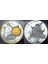 Liberya 1 Dolar 2002 Gümüş Kaplama. Avrupa Para Birliği Euro Tema. Lüksemburg 10 Cent Ayrılabiliyor. 50 Mm. Proof Çil. 1