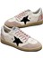 Women’s Golden Goose Mountain - Sneakers Black Star Red Detailed Lace-Up Shiny Grey Back Ankle 1