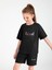 Kız Çocuk Sırt Detaylı Alt-Üst Takım Siyah 2