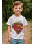 Erkek Çocuk Kısa Kol Karakter Baskılı T-Shirt Beyaz 1
