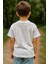 Erkek Çocuk Kısa Kol Karakter Baskılı T-Shirt Beyaz 2