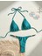 Vısıon Yeşil Tanga Kesim Özel Kumaş Luxury Desıgn Bikini Seti 1