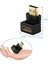 HDMI L Tipi Erkek – Dişi Adaptör – 4K Destekli, 90° Köşe Dönüştürücü, Tv Uyumlu 2