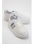 Kadın Günlük Spor Sneaker Ayakkabı Beyaz - Mavi 2