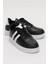 Unisex Bağcıklı GünlükSpor Sneaker Ayakkabı SİYAH - BEYAZ 2