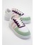 Unisex Bağcıklı GünlükSpor Sneaker Ayakkabı BEYAZ - YEŞİL 2