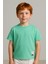 Unisex Çocuk %100 Pamuklu Basic Tişört - Mint (3-4 Yaş 8-9 Yaş) 1