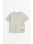 Unisex Çocuk %100 Pamuklu Basic Tişört - Bej (3-4 Yaş 8-9 Yaş) 1