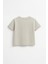 Unisex Çocuk %100 Pamuklu Basic Tişört - Bej (3-4 Yaş 8-9 Yaş) 2