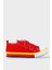 Unisex Çocuk Keten Kısa Convers Modeli Cırtlı Sneaker Spor Ayakkabı Kırmızı (26-30) 1