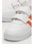 Çocuk Sneaker Spor Ayakkabı BEYAZ - TURUNCU 4