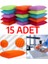 15 Adet Petek Dokulu Bulaşık Süngeri Sihirli Pratik Sünger 1