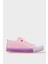 Unisex Erkek Kız Çocuk Keten Kısa Convers Modeli Bağcıklı Spor Ayakkabı Pembe 1