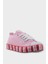 Unisex Çocuk Keten Kısa Convers Modeli Bağcıklı Spor Ayakkabı Pembe 1