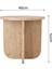 I0160 Beca Yan Sehpa 40 cm Sepet Yan Sehpa Kahve Sehpası Küçük Alanlar Küçük Sehpa Minimalist Modern 3