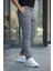 Erkek Gri Italyan Kesim Slimfit Kumaş Pantolon 1