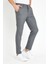 Erkek Gri Italyan Kesim Slimfit Kumaş Pantolon 4