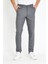 Erkek Gri Italyan Kesim Slimfit Kumaş Pantolon 5