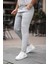 Erkek Açık Gri Italyan Kesim Slimfit Kumaş Pantolon 1
