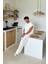 Beyaz Basic Oversize Atlet 5