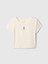 Kız Çocuk Kırık Beyaz Gap × Disney Işlemeli T-Shirt 2