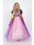 Rapunzel Prenses Kız Çocuk Parti Kostümü Doğum Günü Elbisesi 1