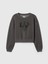 Kız Çocuk Gri Gap × Disney Vintage Soft Mickey Mouse Logo Crop Sweatshirt 2