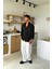 Siyah Uzun Kollu Basic Oversize Gömlek 4