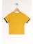 Erkek Çocuk Hardal Renkli Up Baskılı Kısa Kollu Tişört 4