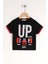 Erkek Çocuk Siyah Renkli Up Baskılı Kısa Kollu Tişört 3