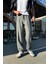 Relax Fit Basic Gri Kumaş Pantolon 2