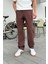 Müslin Kumaş Kahverengi Baggy Pantalon 1