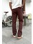Müslin Kumaş Kahverengi Baggy Pantalon 3