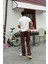 Müslin Kumaş Kahverengi Baggy Pantalon 5