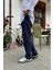 Müslin Kumaş Lacivert Baggy Pantalon 2
