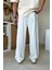 Ekru Basic Kumaş Baggy Pantolon 3