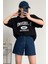 Kadın Tişört Baskılı Uzun T-Shirt Pamuklu Oversize Tişört Unıversity-Kadın 4