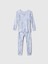 Bebek Mavi %100 Organik Pamuk Disney Desenli Pijama Takımı 1