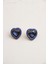 Swarovski Taşlı Mineli Kalp Küpe 4