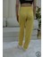 Sarı Papatya Desenli Uzun Kadın Pijama Altı 6