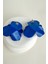 Metal Oval Kıvrımlı Hafif Abartılı Çiçek Küpe (7cm) 4