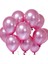 20 Adet 5 Inç 13 cm Metalik Fuşya Balon Doğum Günü Süsleme 1