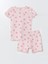 Bisiklet Yaka Kız Bebek Şortlu Pijama Takımı (S5) 3