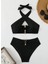 Black Çapraz Tasarım 2025 Desıgn Yüksek Bel Gold Aksesuar Detaylı Luxury Bikini 2