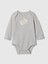 Bebek Gri %100 Organik Pamuk Paddington Grafikli Bodysuit 1